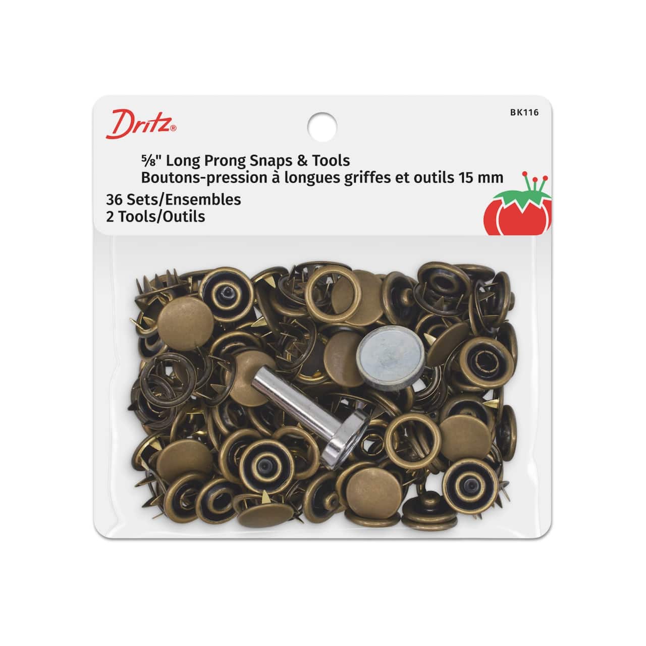 Dritz® Long Prong Snaps & Tools, 36 Sets